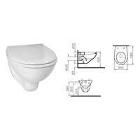 Vitra S20 Wandtiefspül WC Wandtiefspüler Compact Sitz Schallschutz HygieneGlasur