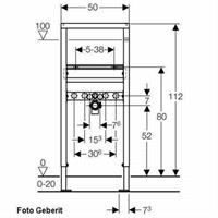 Geberit Duofix Basic Waschtisch-Montageelement mit Bausatz Nr. 458.404.00.1