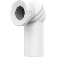 WC Universalanschluss mit Lippendichtung 2-teilig Kunststoff 0-90 Grad weiß