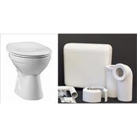 Keramag Delta Standtiefspül WC Tiefspüler mit Spülkasten und Sitz Absenkautomatik