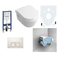 Villeroy & Boch Omnia architectura WC mit Sitz spülrandlos weiß/C+ Set
