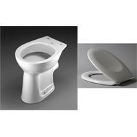 Keramag Delta Stand WC Flachspüler Klo Toilette mit Baltic Sitz Deckel Set