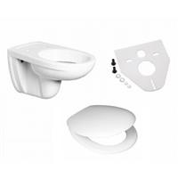 Vitra Wandtiefspül Tiefspüler Klo WC Set mit Sitz und Schallschutz weiß