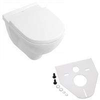 Keramag Wandflachspül WC Flachspüler mit Picco Sitz Deckel softlose Schallschutz