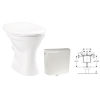 Vitra Keramik Standtiefspül WC weiß m. Hygiene Glasur Sitz Geberit Spülkasten