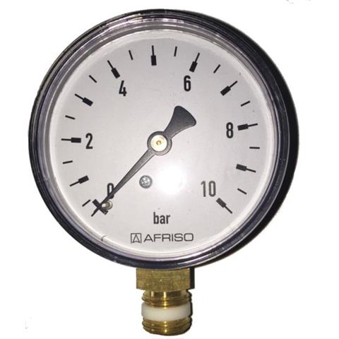 Rohrfeder-Manometer 1/4" - Ø63 mm senkrecht Nr. 63514