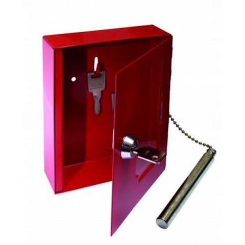 Notschlüsselkasten / Schlüsselkasten NS 2 mit Klöppel Hammer mit Glasscheibe